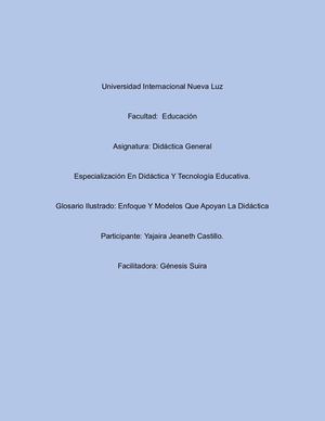 Glosario Didactica General