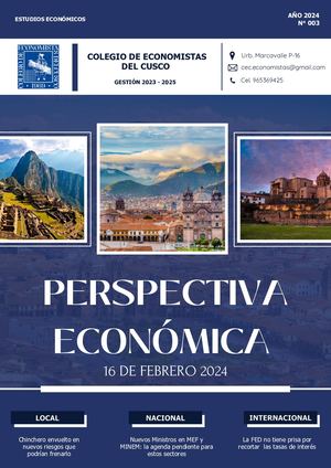 Perspectiva Económica N° 003