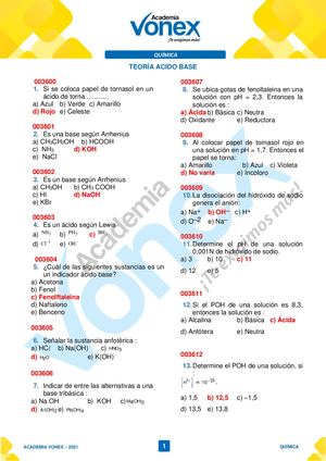 20 Teoría ÁCido Base