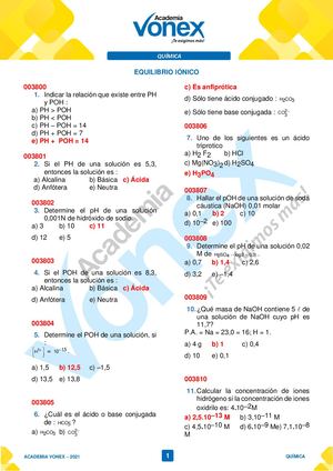 21 Equilibrio Iónico I