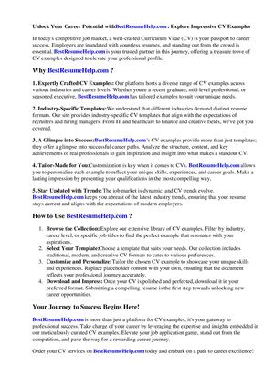 Cv Examples Uk Team Leader