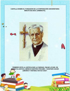 Cartilla Sobre El Fundador De Uniminuto