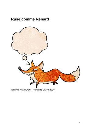 Rusé Comme Renard Livre (1)