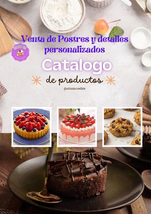 Catalogo de venta de postres y detalles DULCEFINA