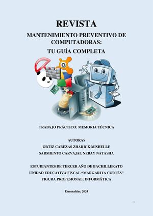 Revista Mantenimiento Preventivo De Computadoras