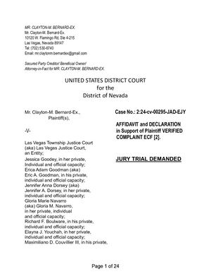 Bernard-Ex v. Las Vegas Township Justice Court et al