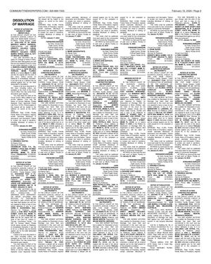 Legals - February 19, 2024