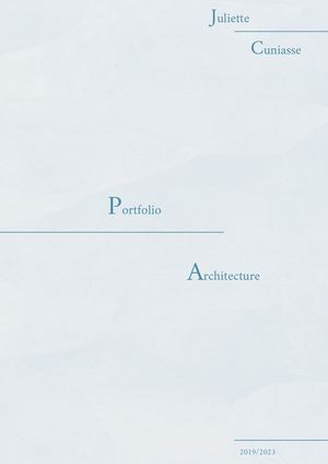 Portfolio Juliette Cuniasse