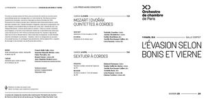 Programme de salle du 09/03