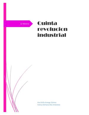quinta revolucion industrial
