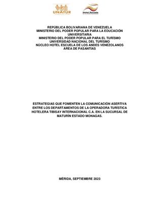 Informe N°1774 Pasantia Administrativa Trabajo De Grado 2023