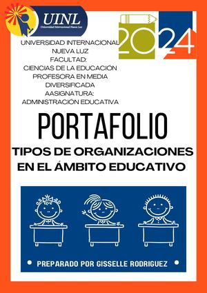 Portafolio Tipos de Organizaciones en el ámbito Educativo