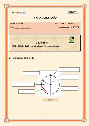Ficha De Reflexão Divisão Da Di V 2 E 4 Partes Iguais Cópia