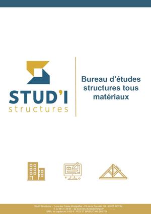 Stud'i Plaquette De Présentation