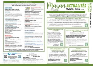 Mazan Actualités Mars Avril 2024