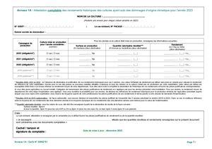 FOR 20240119 Annexe 1A Isn Cerfa53002 01 Rendements Historiques Comptable