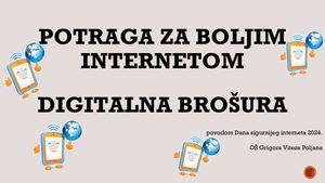 Brošura potraga za boljim internetom Oš Poljana