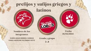 Prefijos y sufijos griegos y latinos