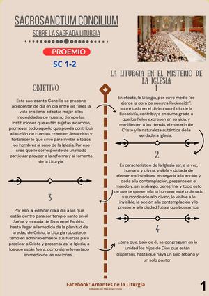 Liturgia en la Iglesia. Sacrosantum Concilium en imágenes.