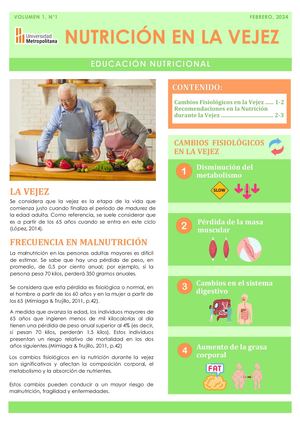 Boletín Equipo 5: Nutrición en la Vejez