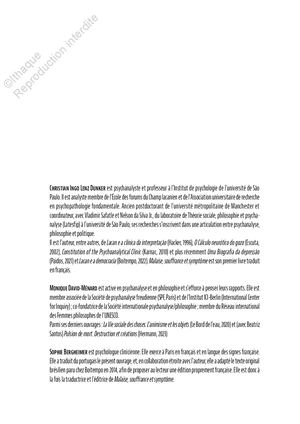 Dunker _ Malaise, souffrance et symptôme