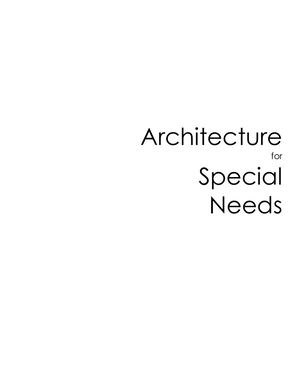 Architecture For Special Needs