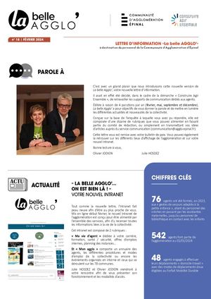 Lettre d'information La Belle Agglo'