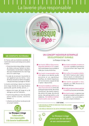 Kiosque a linge plaquette