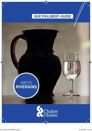 infos riverains - RUE PHILIBERT GUIDE