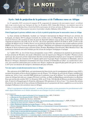 LA NOTE DU CESA N°546