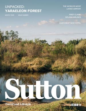 Travel Magazine In White Light Yellow Minimal Type Driven Style