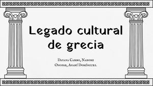 Legado Cultural De Grecia