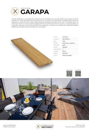 Fiche Technique Garapa