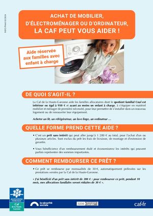 Prêt d'équipement ménager mobilier 2024