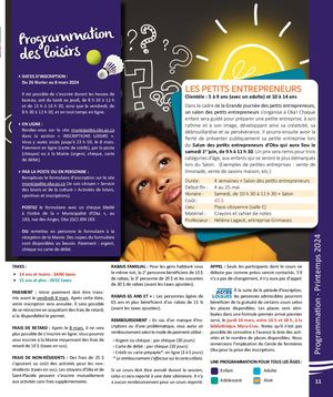 Programmation printemps 2024