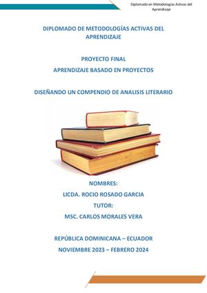 Proyecto: Diseño de un compendio literario