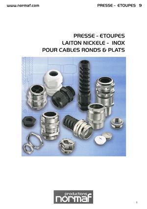 presse étoupe plastique & métallique I PRODUCTIONS NORMAF