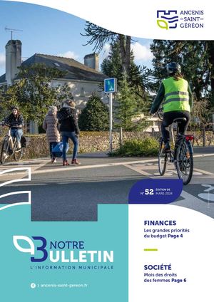 N° 52 - Notre bulletin Mars 2024