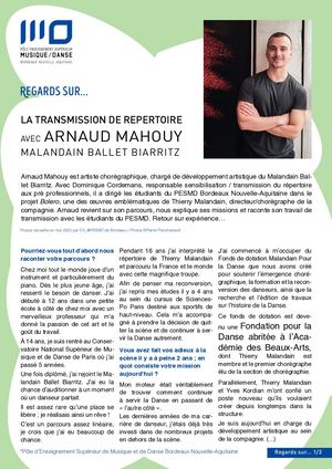 Entretien avec Arnaud Mahouy
