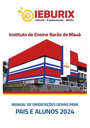 Manual Orientações Gerais Para Pais E Alunos 2024