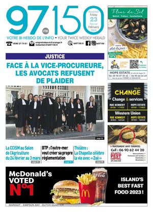 Journal le 97150 - Edition du vendredi 23 février 2024 - N°780