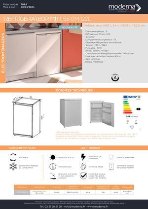 704A REFRIGERATEUR MRT 55