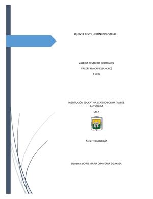 Quinta Revolucion Industrial