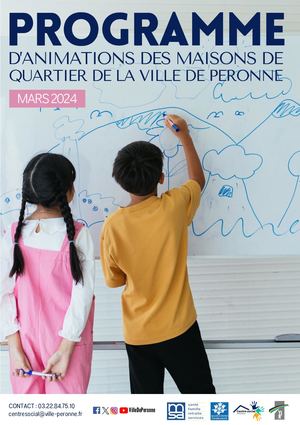 Programme Maisons De Quartier - Mars 2024