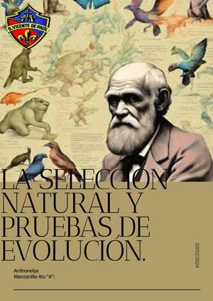 selección natural y pruebas de evolución.