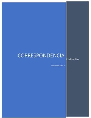 Correspondencia Contabilidad