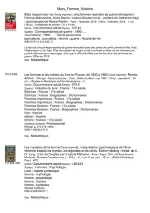 Focus du secteur documentaire adulte : les femmes, toute une Histoire !