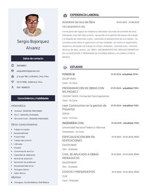 Cv Documentado Bojorquez Alvarez Sergio Fabrizio
