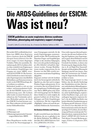 02 Die Ards Guidelines Der Esicm Was Ist Neu