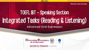 TOEFL IBT - Speaking Skills 5, 6, 7 & 8